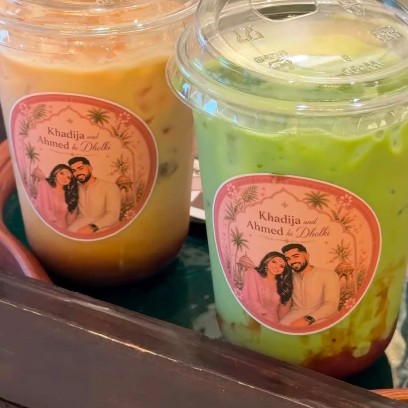 Beansie custom logo drinks for a dholki