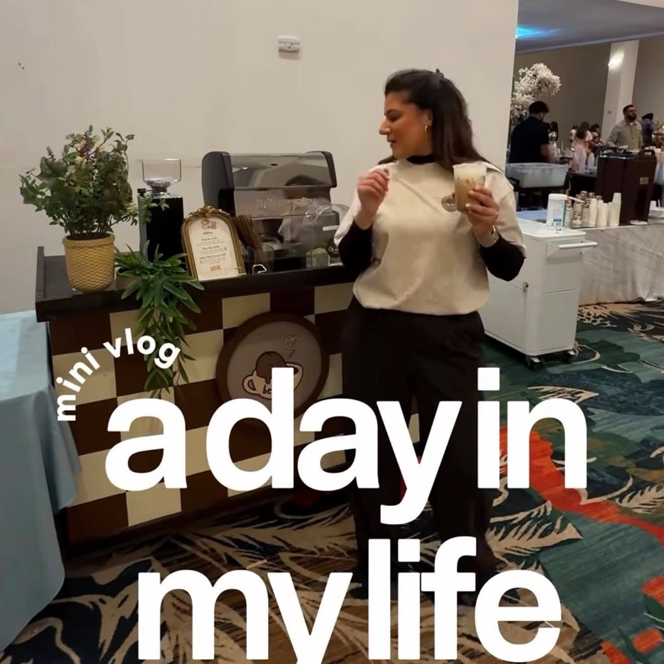 Day in the life mini vlog at an event