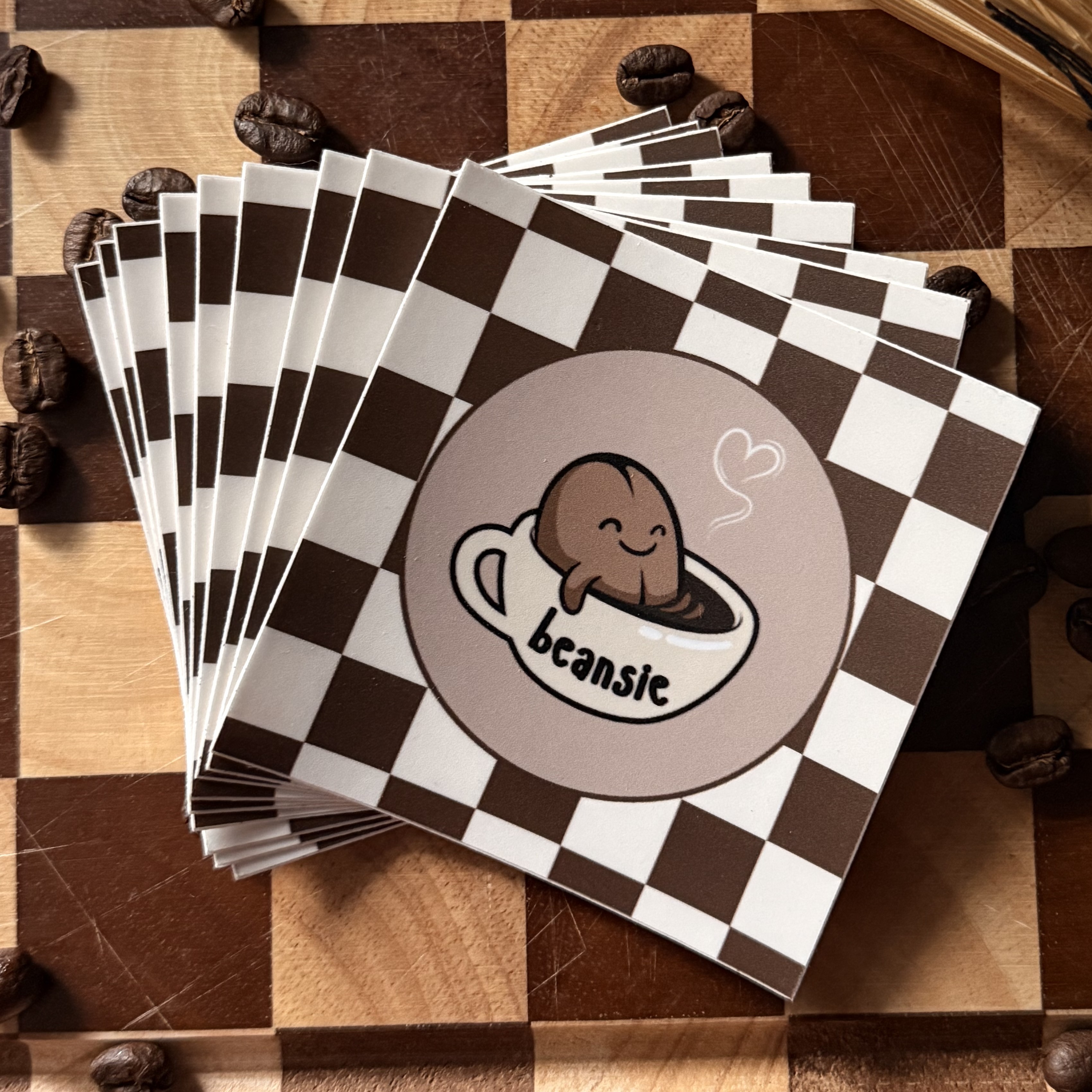 Beansie sticker sheet